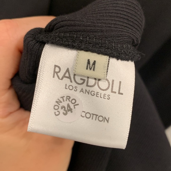 NWT Ragdoll LA BLACK Cotton Ribbed Tank Dress Size M - Picture 8 of 8
